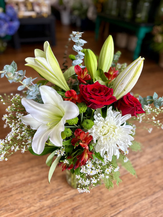 Large Christmas floral bouquet