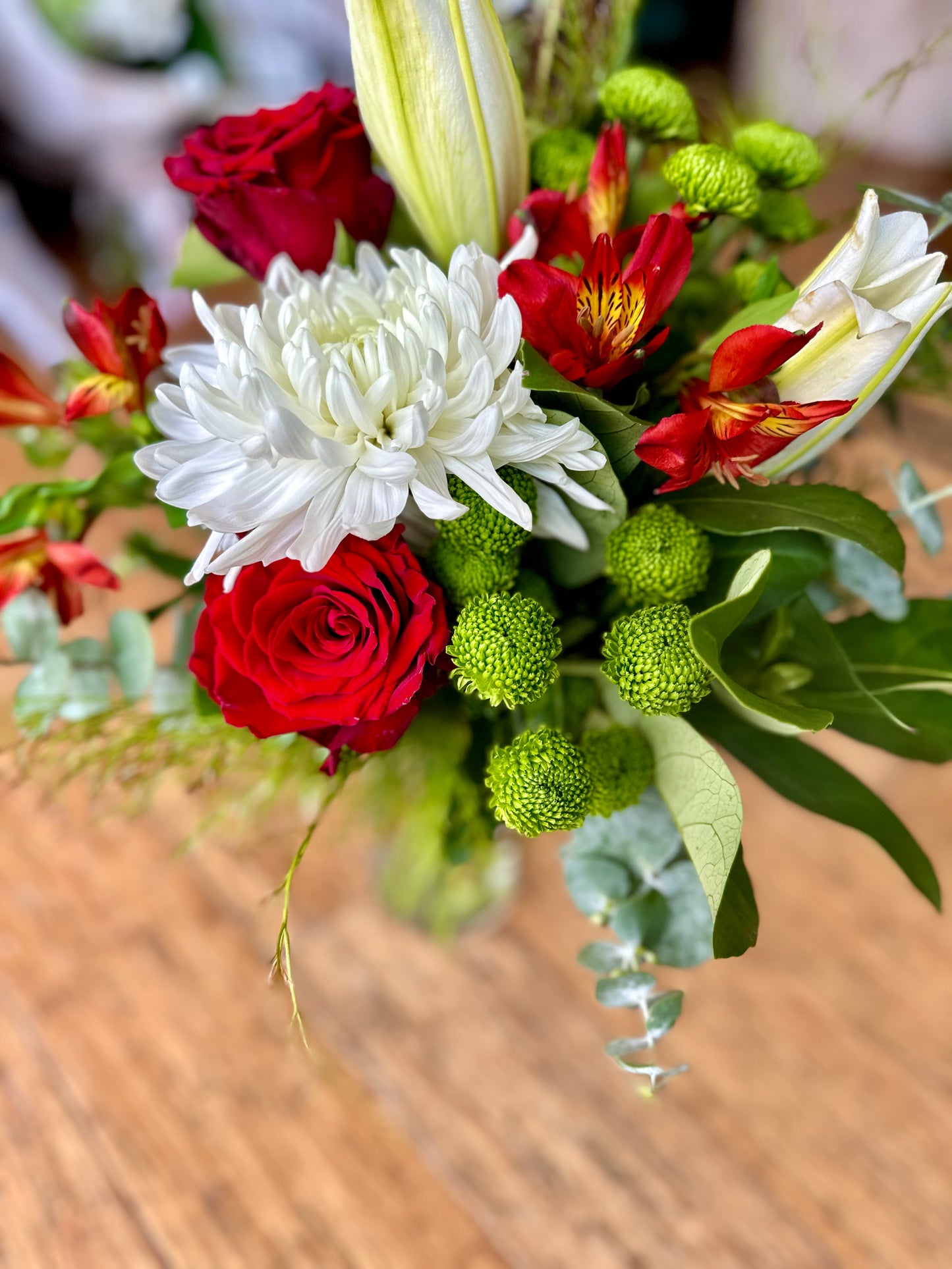 Christmas floral bouquet